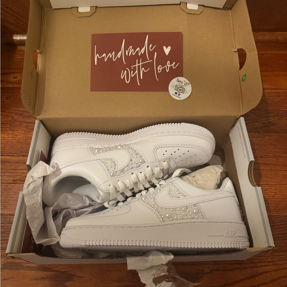 NEW Nike Bridal Air Force 1 Sneakers